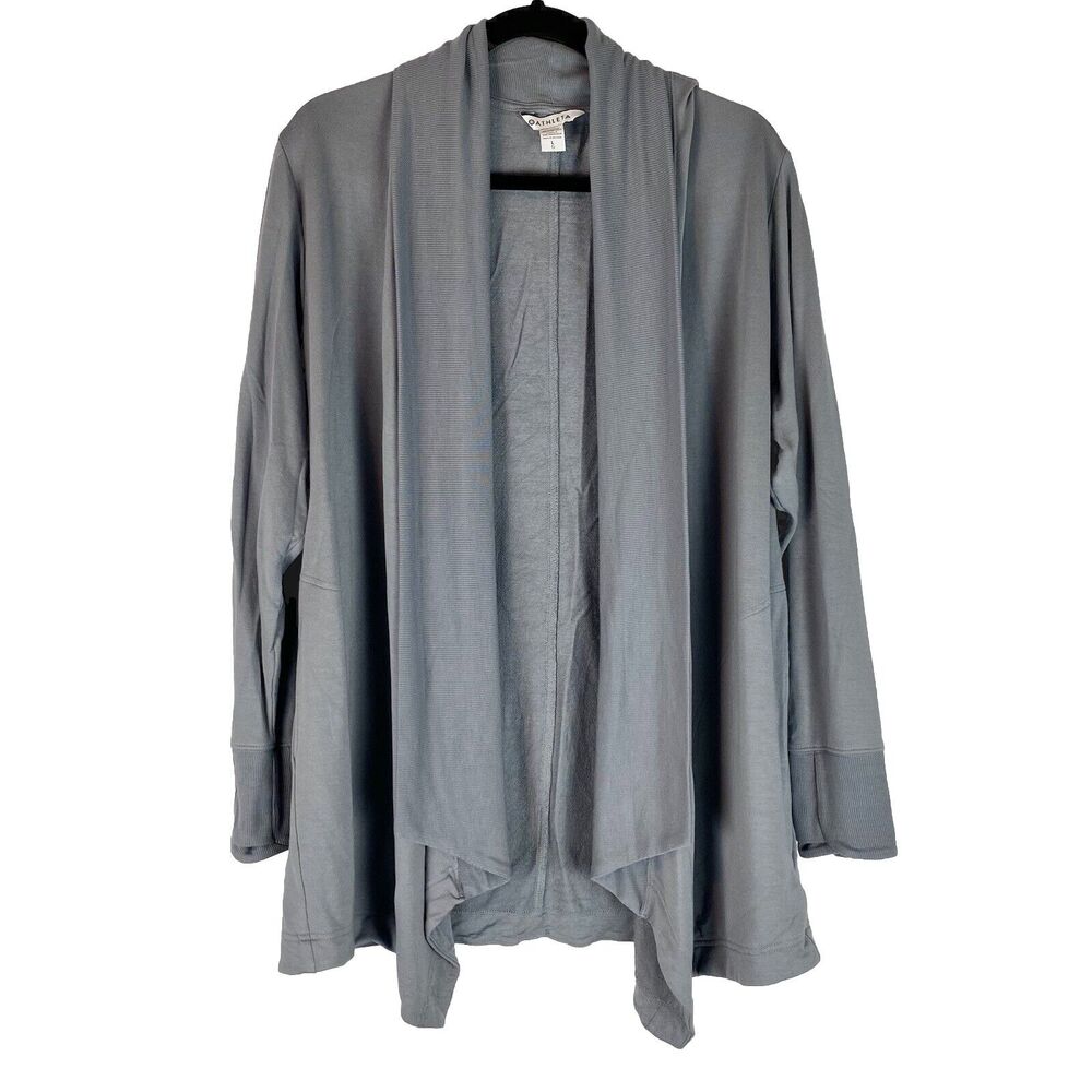 ATHLETA Pranayama Restore Wrap LARGE Cardigan Athleisure Lagenlook Cottagecore